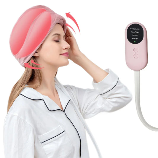 RelaxPro: Heated Air Pressure Head Massager for Ultimate Stress Relief - Snugior