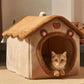Removable Top Brown Pet House Just A Store