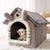 Removable Top Brown Pet House Just A Store