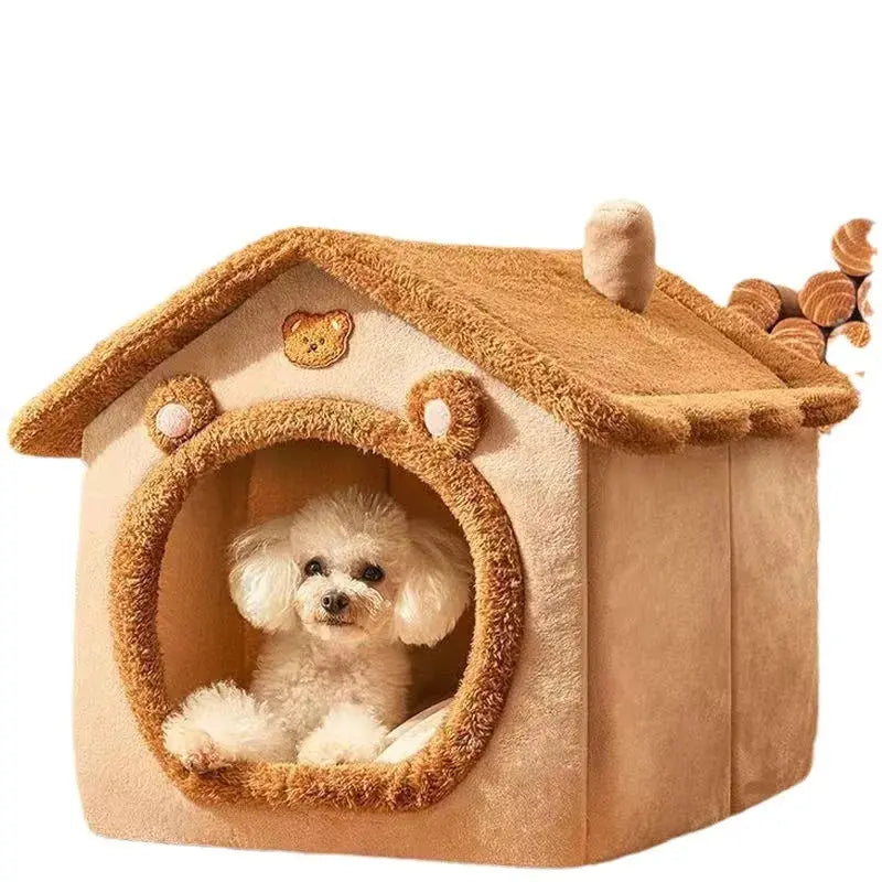 Removable Top Brown Pet House Just A Store