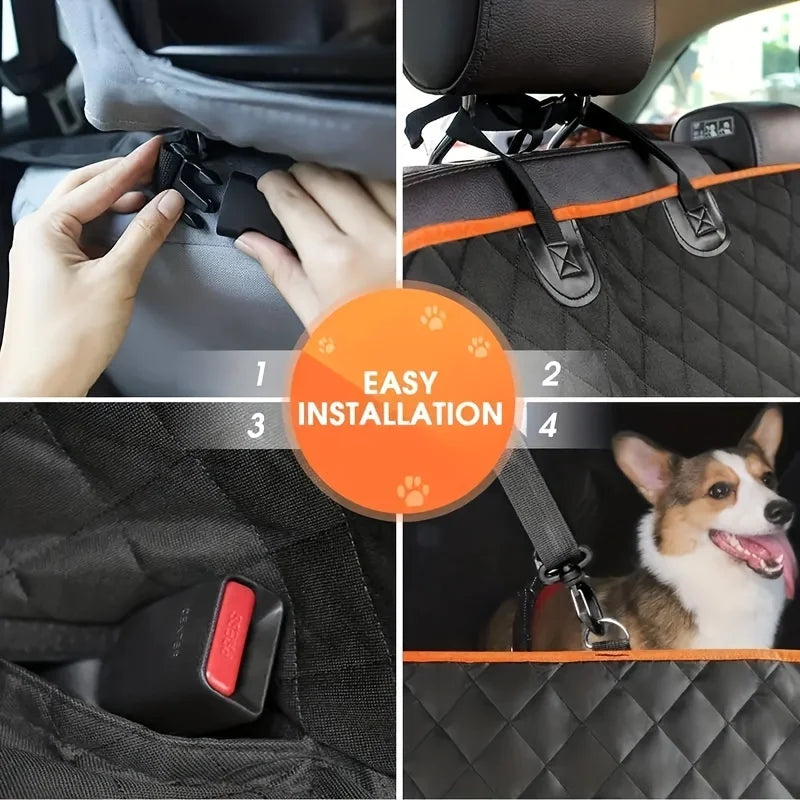 Ultimate Dog Car Seat Cover & Hammock with Back Seat Extender – Heavy-Duty, Waterproof, Nonslip Protection | Scratch-Resistant for Cars, Trucks & SUVs Shop1104040123 Store
