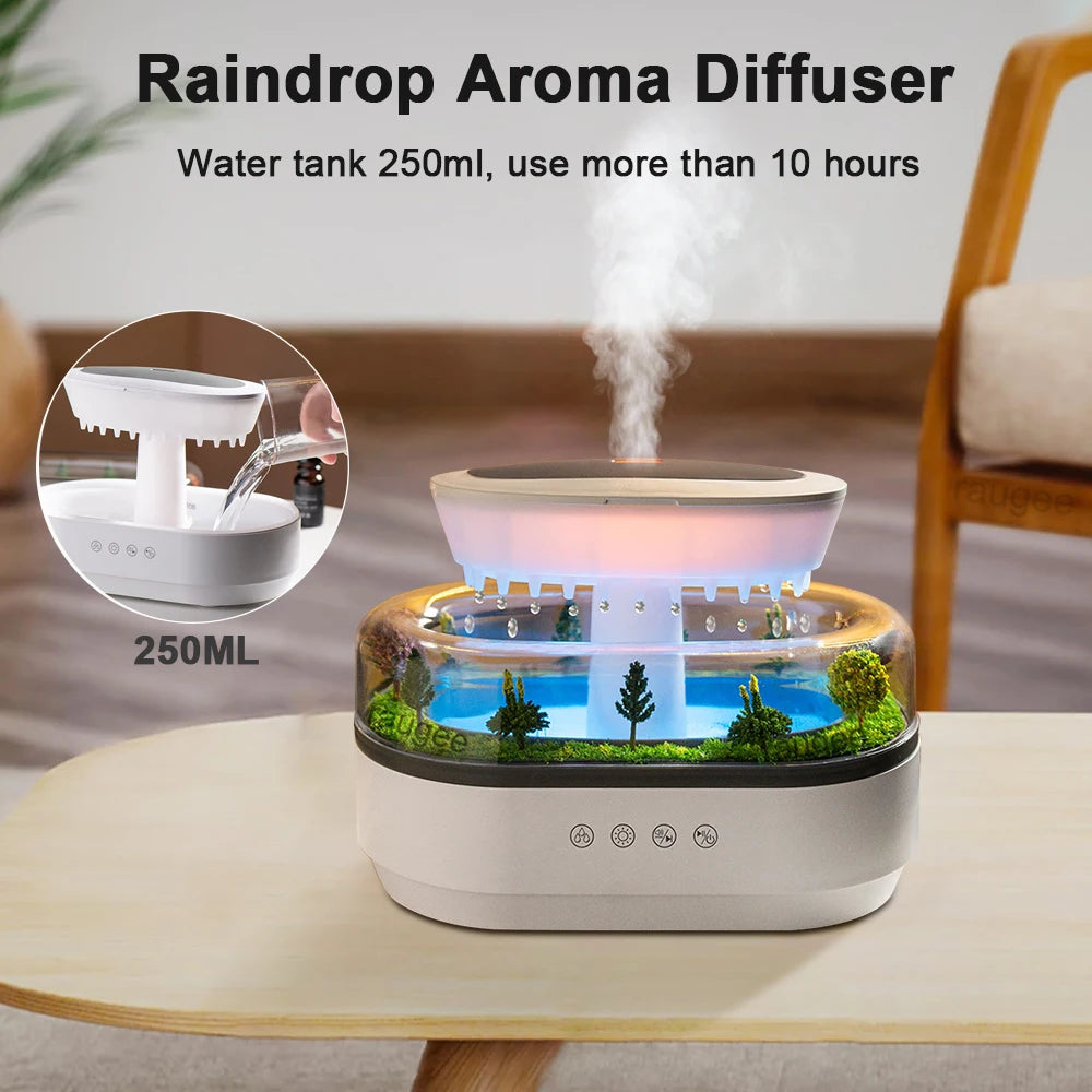 Raindrop Glow – Humidifier & Ambient Light in One - Snugior
